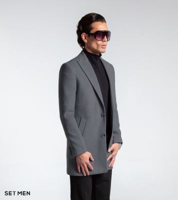 پالتو یقه بلیزر مردانه