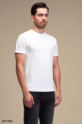 تیشرت مردانه یقه گرد آستین کوتاه