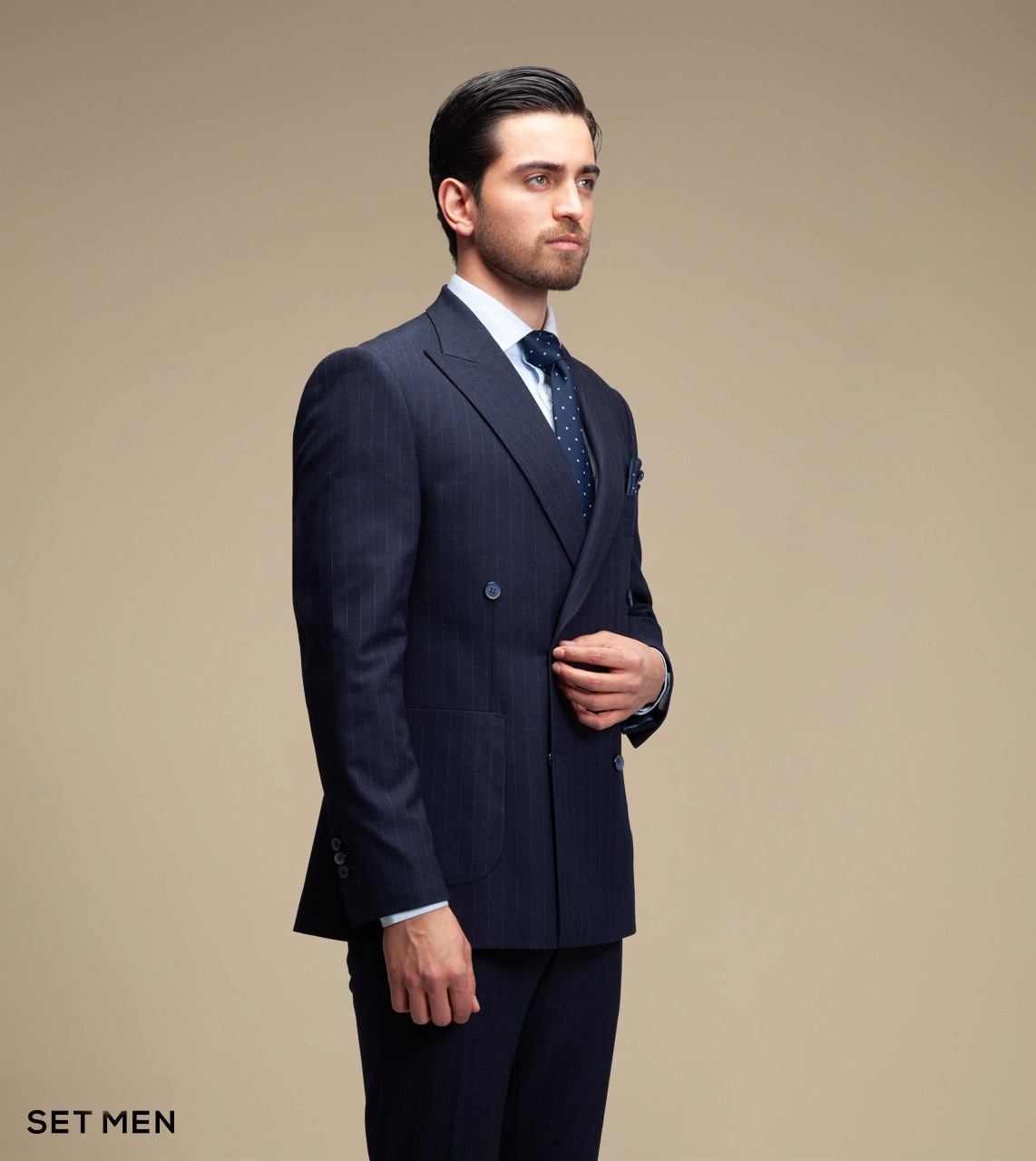 کت و شلوار دیپلمات دبل برست