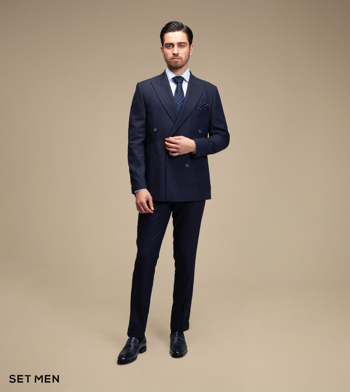 کت و شلوار دیپلمات دبل برست