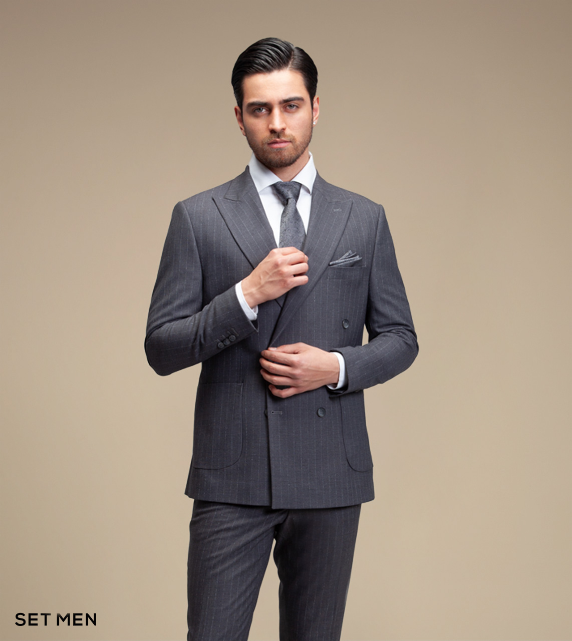 کت و شلوار دیپلمات دبل برست