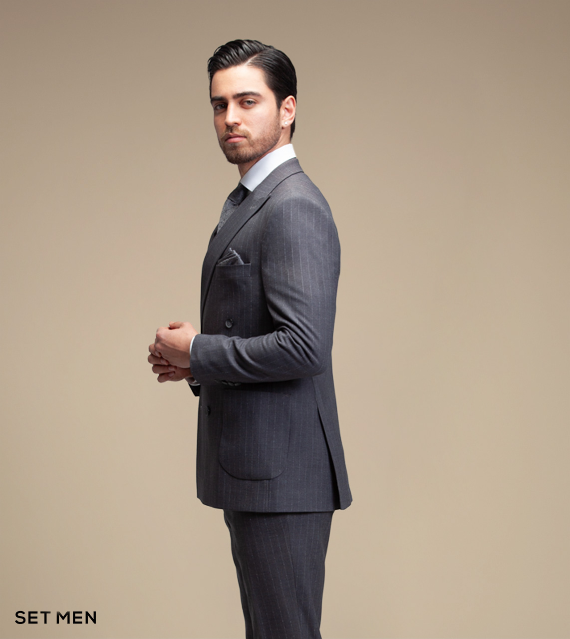 کت و شلوار دیپلمات دبل برست