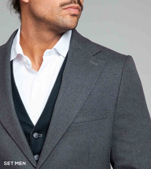 کت و شلوار ژیله دورو یقه انگلیسی