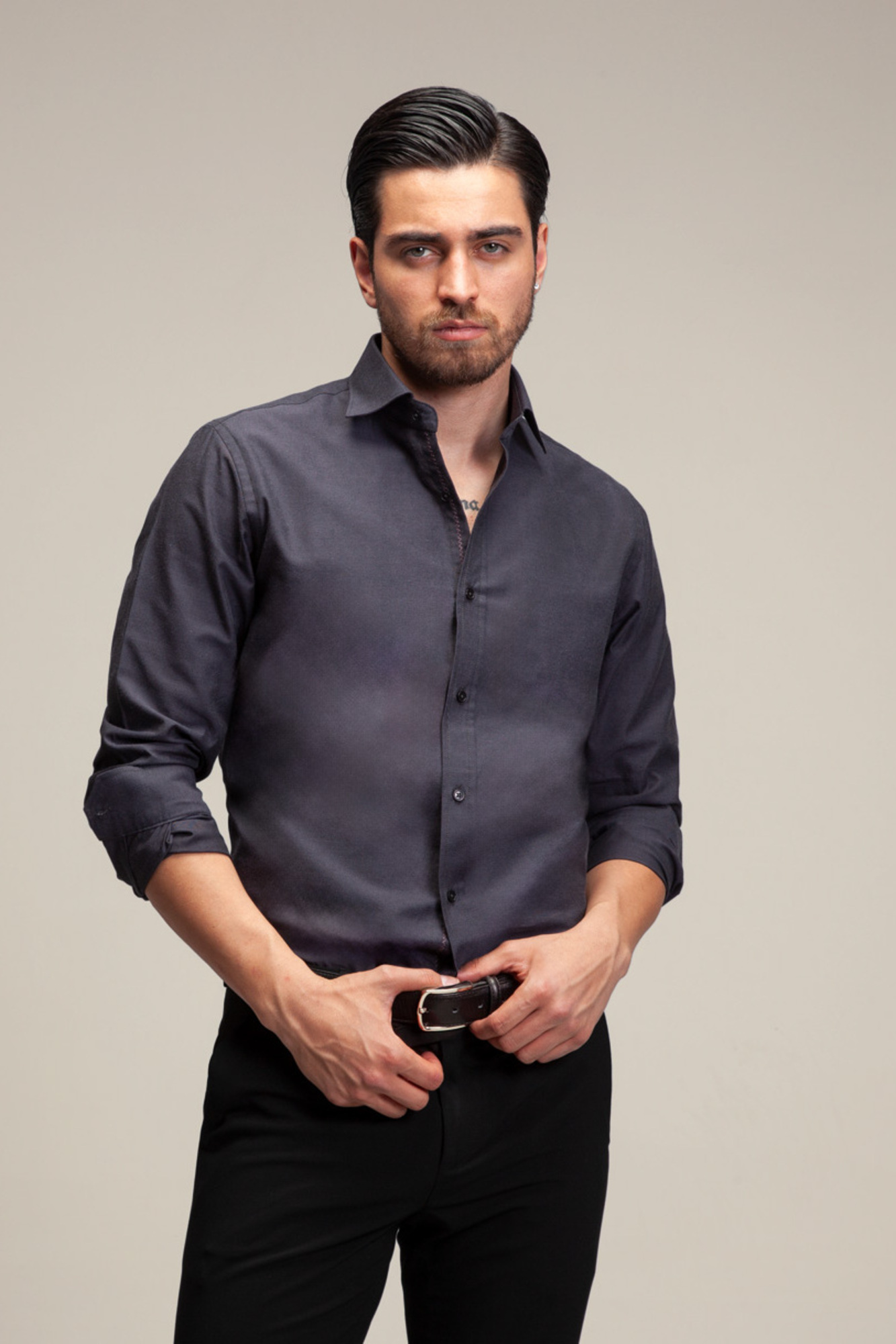 پیراهن مردانه آستین بلند ساده ست من