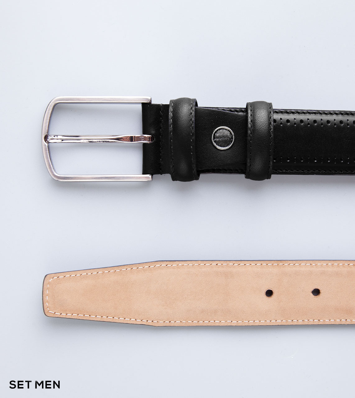 کمربند چرم طبیعی