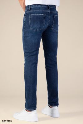 شلوار جین مردانه اسلیم زاپ دار