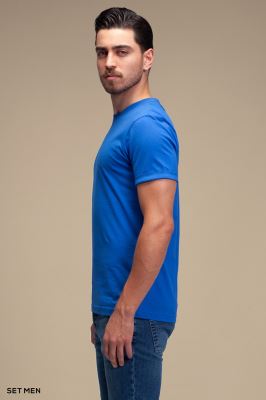 تیشرت مردانه یقه گرد آستین کوتاه