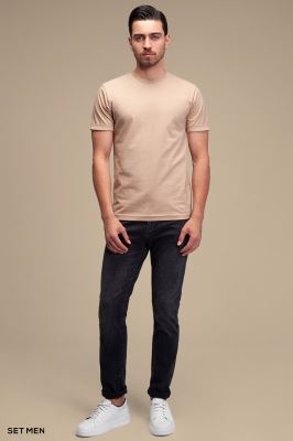 تیشرت مردانه یقه گرد آستین کوتاه