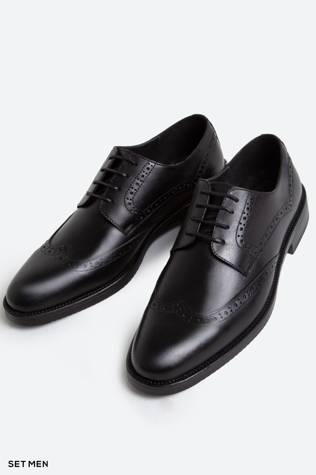 کفش مردانه چرم کلاسیک بنددار