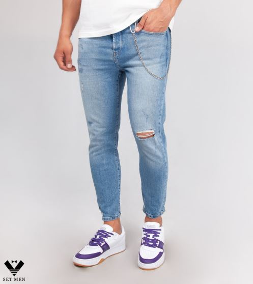 شلوار رگولار زاپ دار