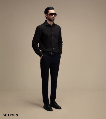 پیراهن مردانه لینن آستین بلند