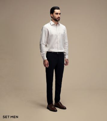 پیراهن مردانه لینن آستین بلند