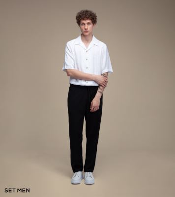 پیراهن مردانه آستین کوتاه کنفی