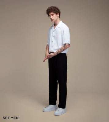 پیراهن مردانه آستین کوتاه کنفی