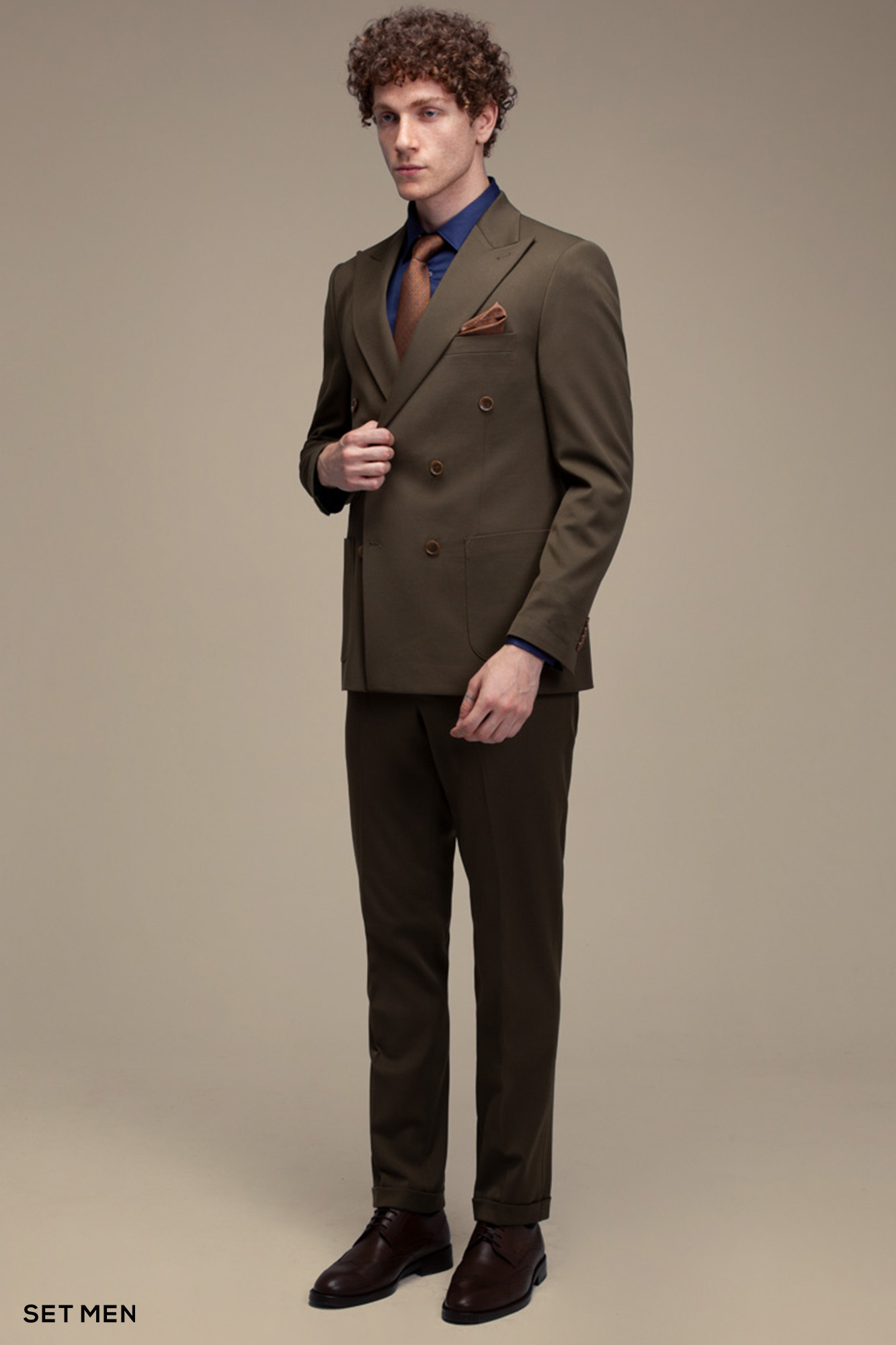 کت و شلوار دو تکه دبل برست