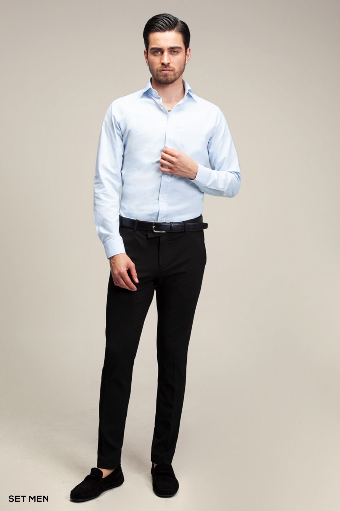 پیراهن مردانه آستین بلند ساده ست من