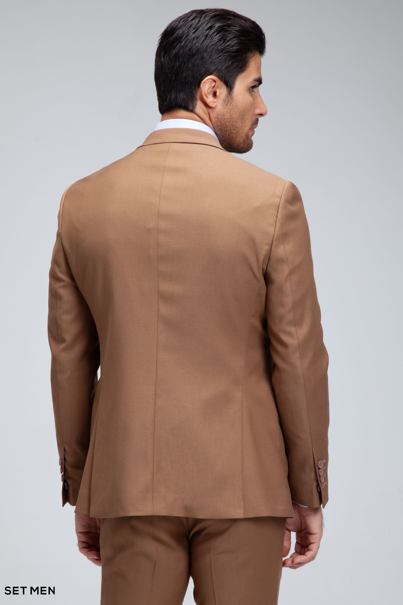 کت و شلوار مردانه سه تکه یقه بلیزر دو دکمه دو چاک