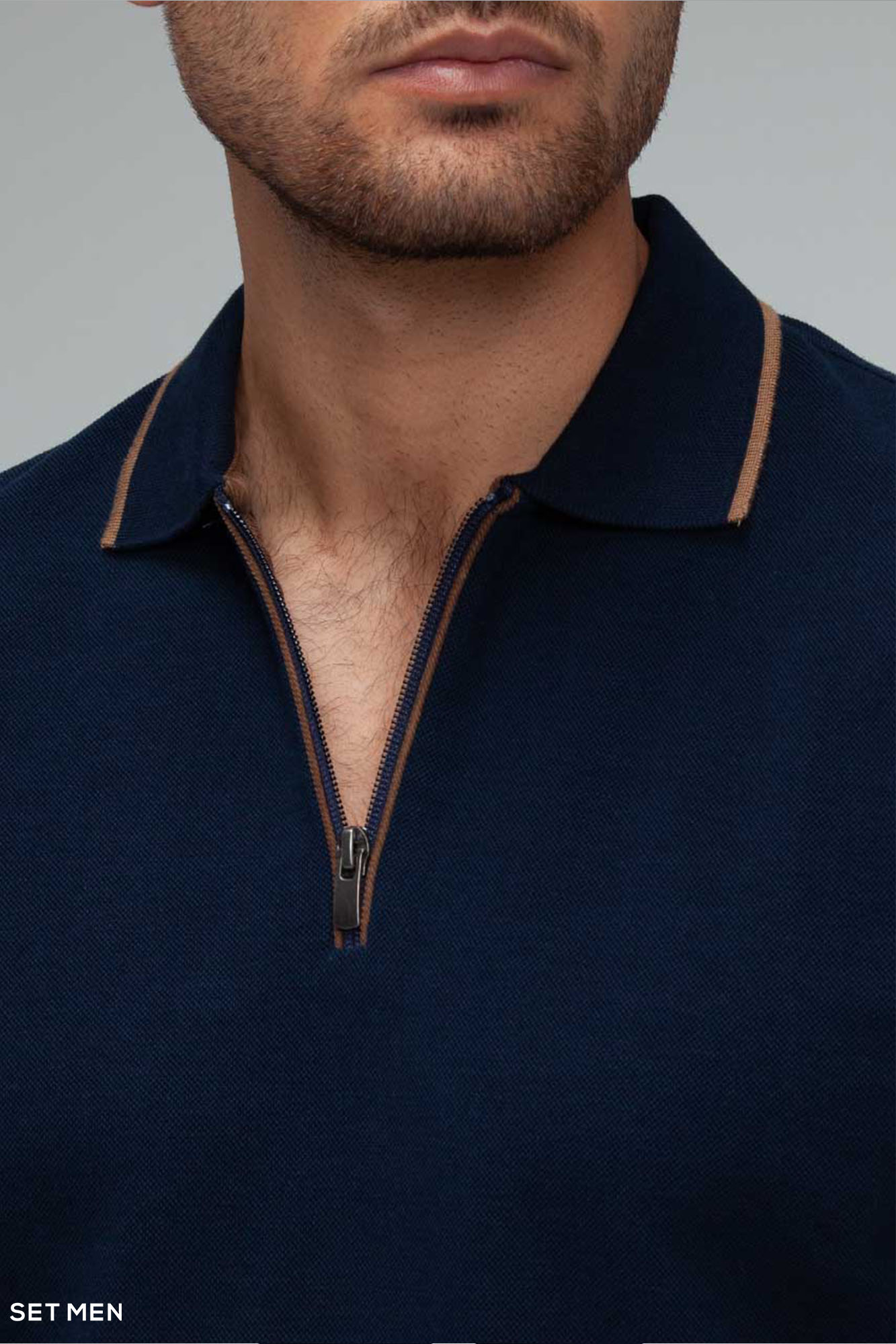 بلوز یقه زیپ دار