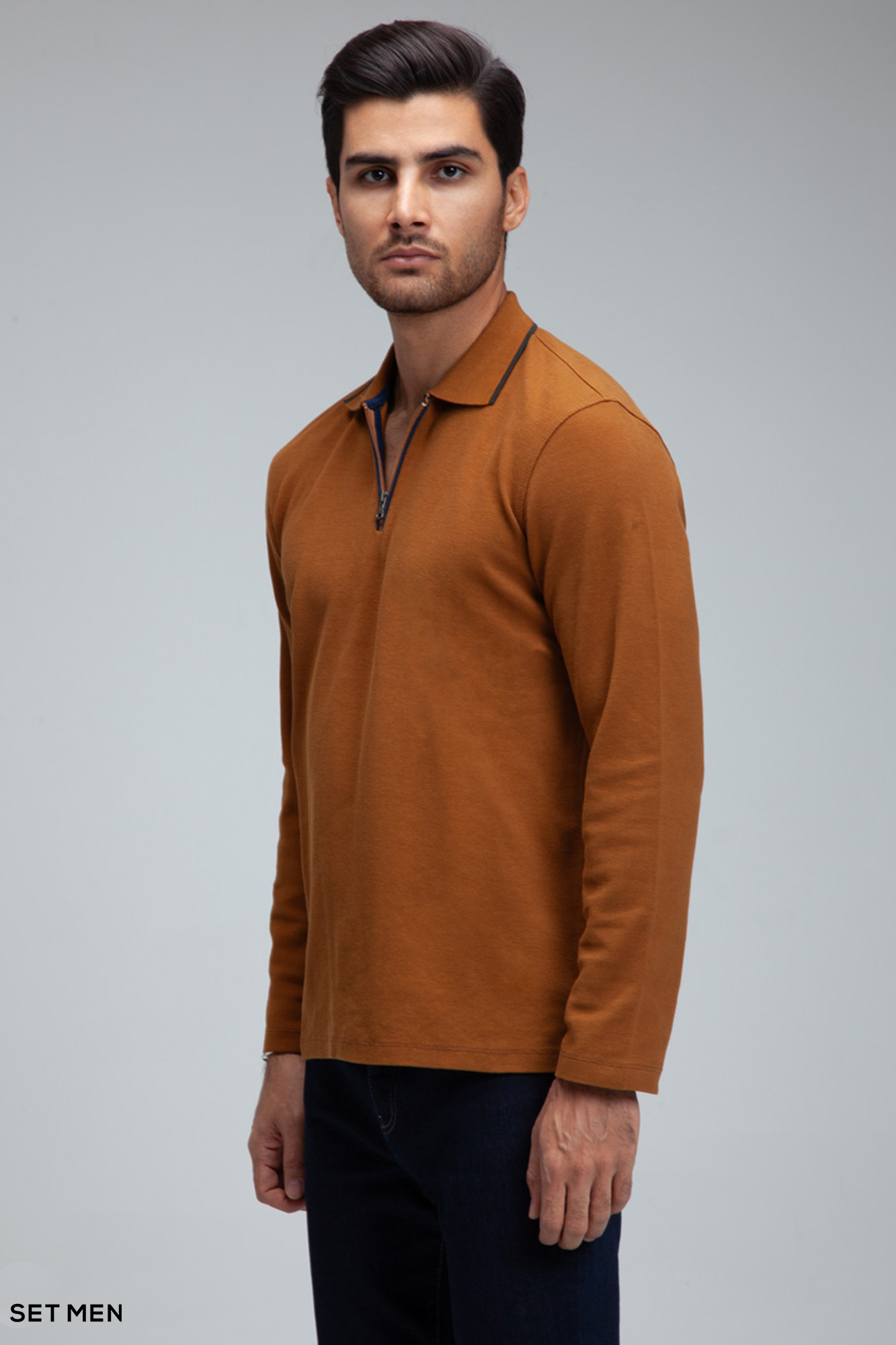 بلوز یقه زیپ دار