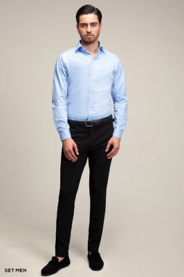 پیراهن مردانه آستین بلند ساده ست من