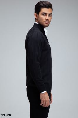 بافت مردانه نیم زیپ دیپلمات