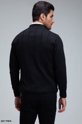 بافت مردانه نیم زیپ دیپلمات