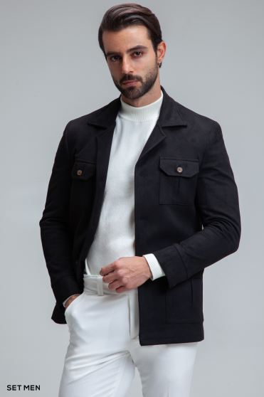 کت تک مردانه سافاری جیر