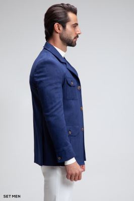 کت تک مردانه سافاری جیر