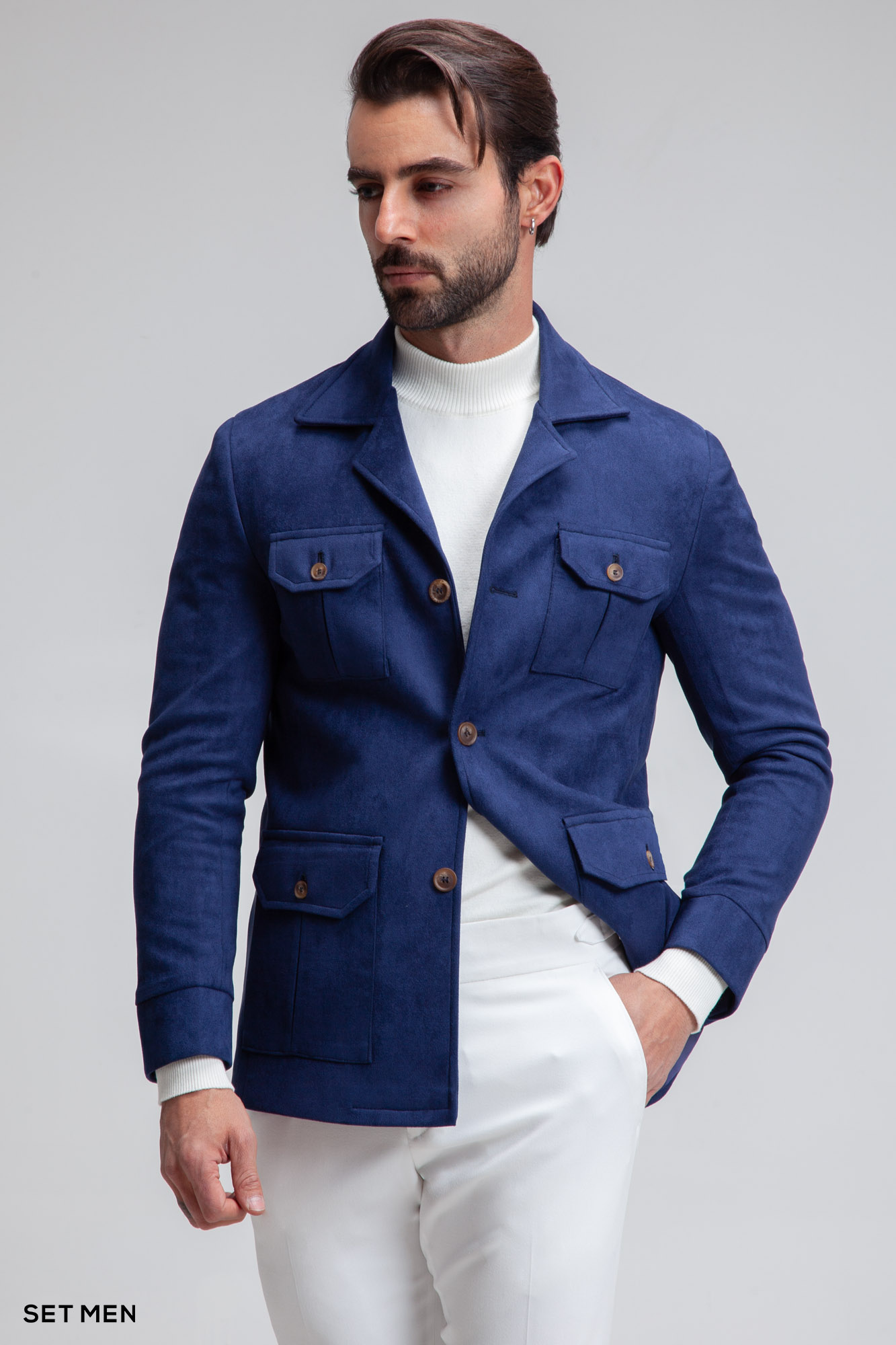 کت تک مردانه سافاری جیر