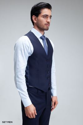 کت و شلوار مردانه سه تکه ژیله دورو