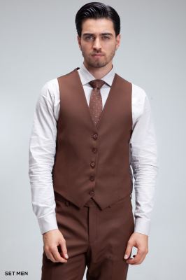 کت و شلوار مردانه سه تکه ژیله دورو