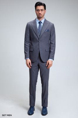 کت و شلوار مردانه سه تکه ژیله دورو