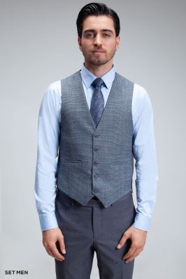 کت و شلوار مردانه سه تکه ژیله دورو