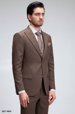 کت و شلوار مردانه سه تکه ژیله دورو