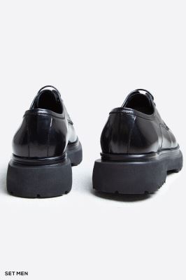 کفش مردانه چرم بند دار لژ بلند