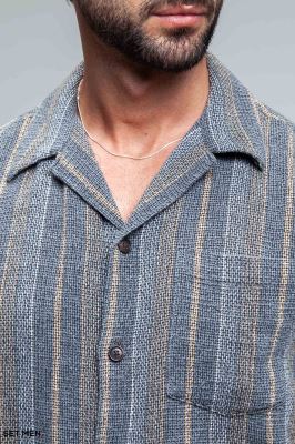 پیراهن مردانه کنفی آستین کوتاه