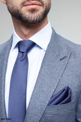 کت تک مردانه یقه بلیزر تک دکمه پیردوپل