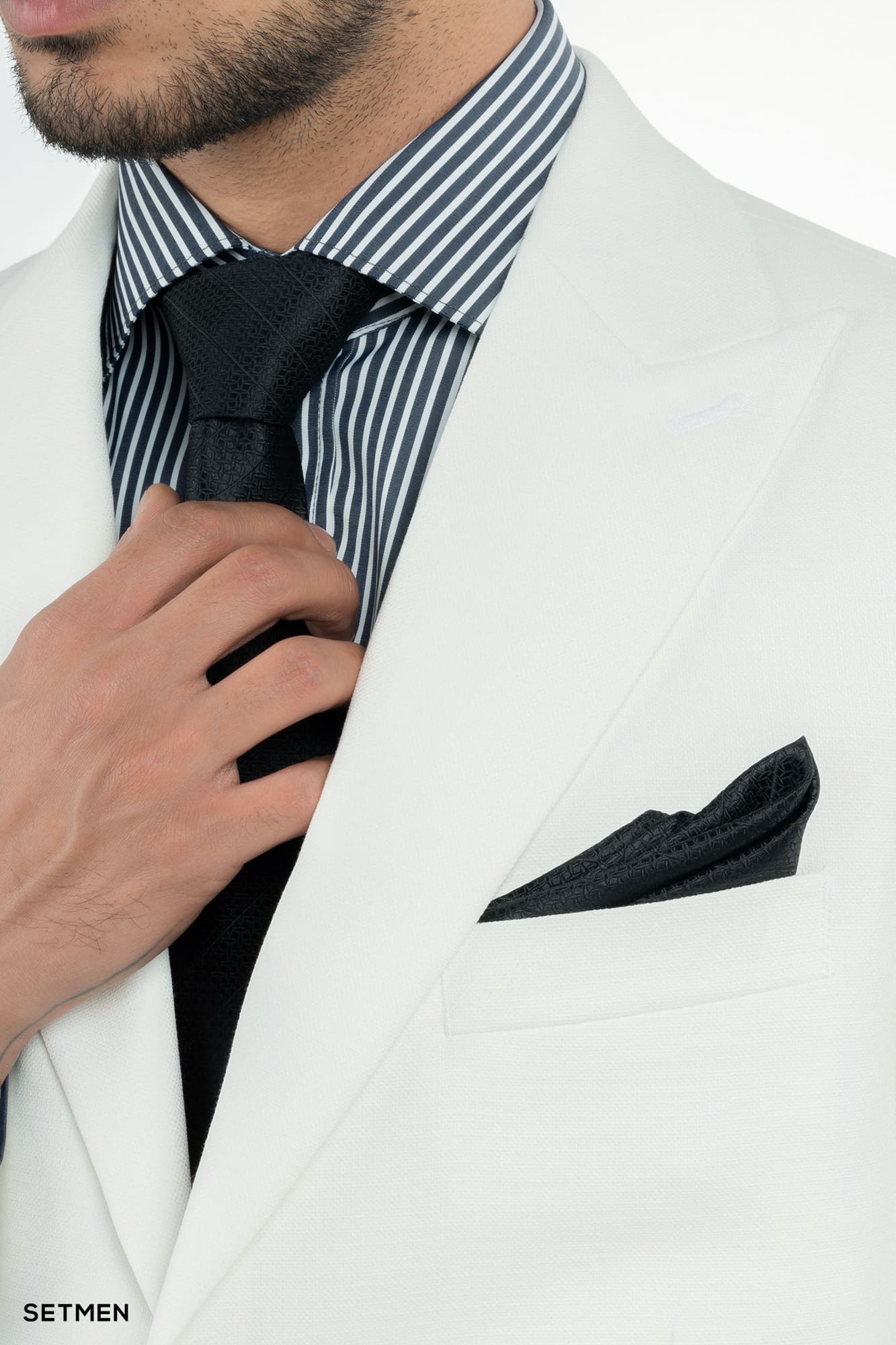 کت تک مردانه نیم آستر دو دکمه یقه ایتالیایی