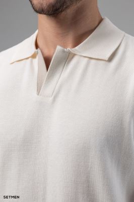 تیشرت یقه هفت بافت اولد مانی