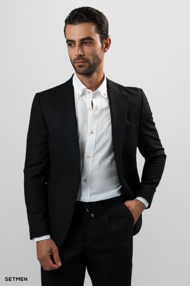 کت تک مردانه نیم آستر جیب پاکتی