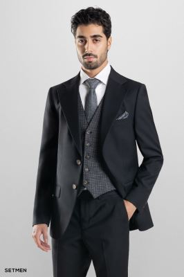 کت و شلوار مردانه سه تکه یقه انگلیسی ژیله دورو