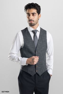 کت و شلوار مردانه سه تکه یقه انگلیسی ژیله دورو