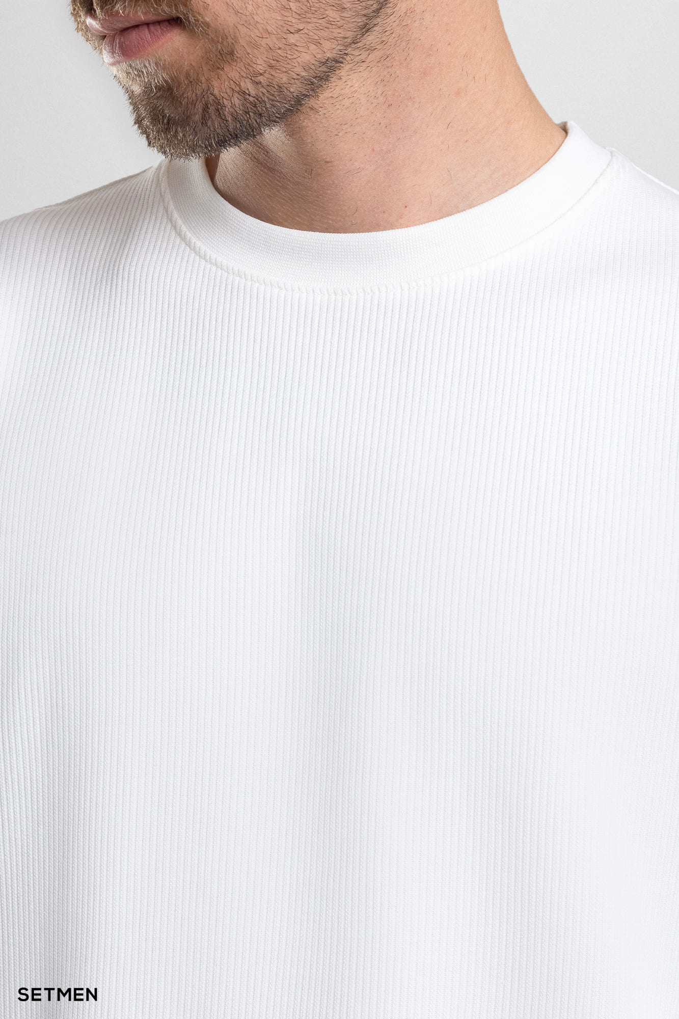 تیشرت مردانه ژاکارد یقه گرد