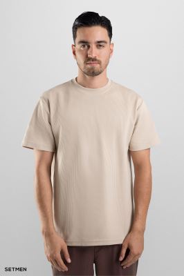 تیشرت مردانه ژاکارد یقه گرد