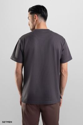 تیشرت مردانه ژاکارد یقه گرد