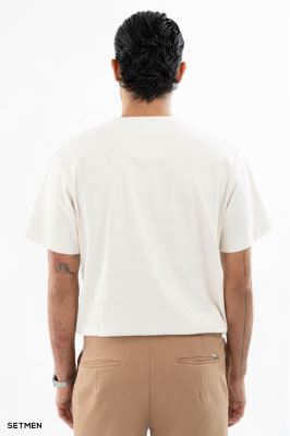 تیشرت مردانه ژاکارد یقه گرد