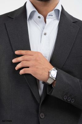 کت تک مردانه یقه انگلیسی