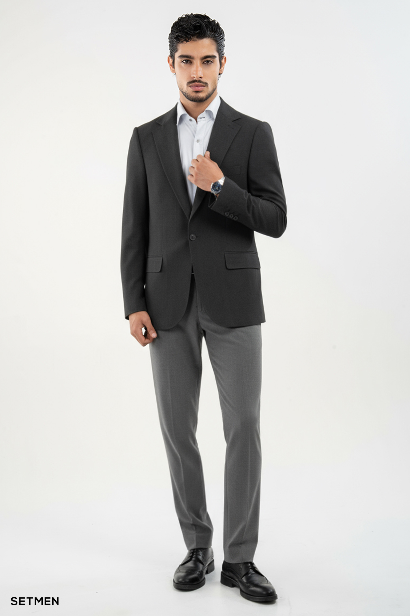 کت تک مردانه یقه انگلیسی