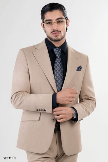 کت و شلوار مردانه دو تکه یقه انگلیسی