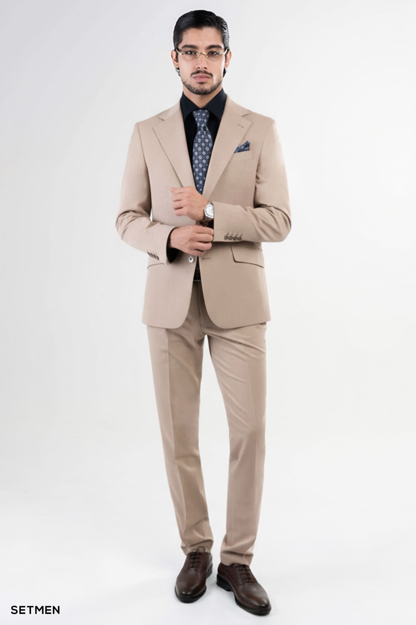 کت و شلوار مردانه دو تکه یقه انگلیسی